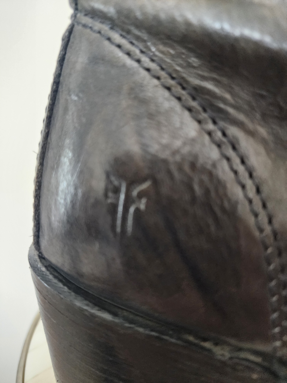 Frye Black Leather Lace-Up Moto Combat Boots - Picture 8 of 8